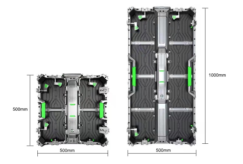 P1.953 NG500 Gabinete LED de alquiler para interiores de 500 mm x 500 mm
