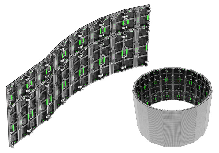 P1.953 NG500 Gabinete LED de alquiler para interiores de 500 mm x 500 mm